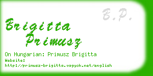 brigitta primusz business card